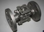 3-PC stainless steel flange ball valves full port ISO-DIRECT MOUNING PAD ss304