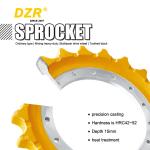 R140LC Yellow 8-12mm Bulldozer Sprocket For Construction Machinery Parts
