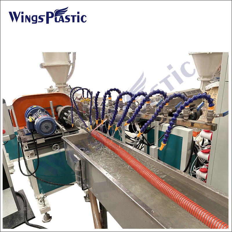 PVC Spiral Suction Hose Extrusion Machine Line For Production Of Spiral PVC Reinforced Pipe Hoses