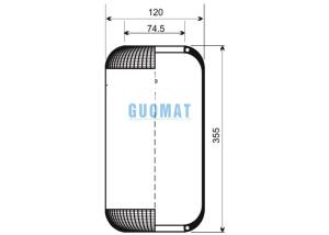 Wholesale 1E06-A Phoenix Air Spring Land Rover RKB101460BL Range Rover -1993-1995 Wagon from china suppliers