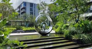 Wholesale Contemporary Outdoor Abstract Metal art Landscape Sculpture from china suppliers