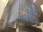 P6.25mm Outdoor LED Video Curtain Display High-Definition Building Facade