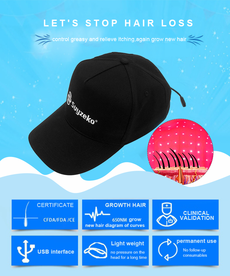 30*20*12cm Low Level Soft Laser Hair Growth Caps Non Invasive Non Pharmaceutical