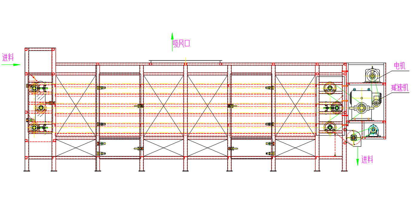 DWG Series Multi-layer Belt Dryer Machine For Excellent Performance