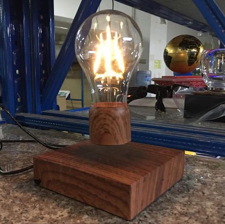 magnetic floating levitate flying led bulb lamp