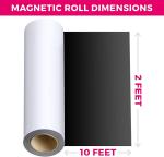 Black 10x24" Magnetic Car Door Signs Flexible Magnetic Material