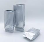 Glossy Silver Aluminum Foil Laminated Heat Seal Back Sealing Side Gusset Food