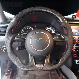 Wholesale Audi Q3 Q5 Carbon Fiber Leather Steering Wheel Buttons Customized from china suppliers