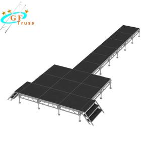 Wholesale 1.0m Adjustable NonSlip Aluminum Stage Platform Portable from china suppliers