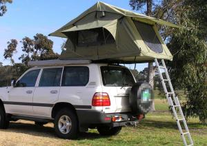 Wholesale Fireproof 4 Person Roof Top Tent , Folding Roof Tent With Large Window from china suppliers