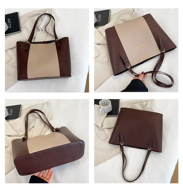 2024 Trendy Ladies' Fashion Shoulder Bags with Golden Chain and Single Handle