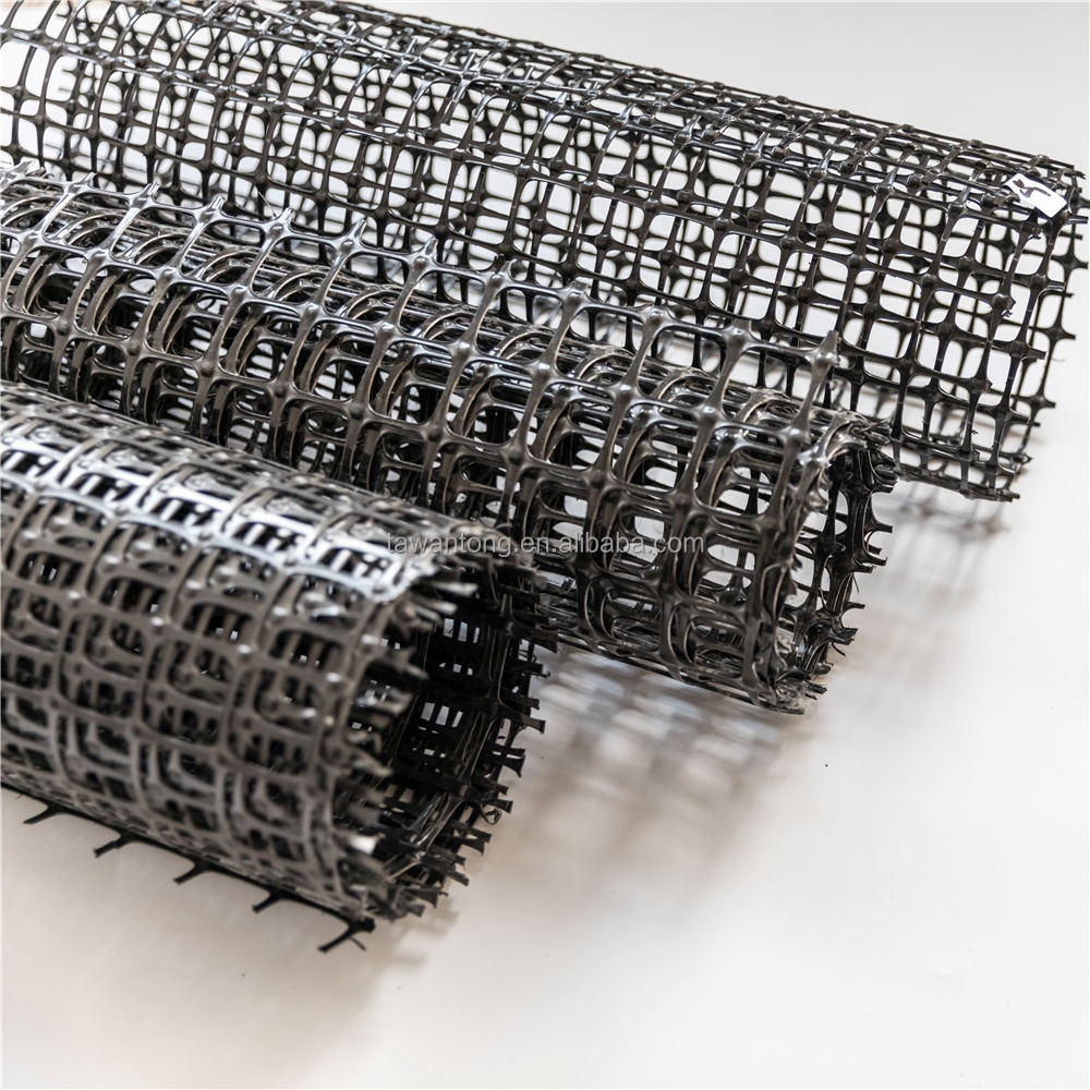 Black Geotextile Nonwoven Biaxial Plastic Geogrid Stitched Anticrack Geogrid for Asphalt Pavement