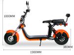 Mini Electric Moped Scooter Bike E Bike 72v 60km EEC COC Citycoco 1500w Fat Tire