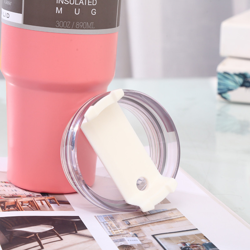 Customized Stainless Steel Water Tumbler With Straw Double Wall Insulated