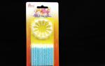 Blue Color Diamond Birthday Candles , Decorative Cake Candles For Wedding / Fe