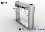 304 Stainless Steel Pedestrian Turnstile Gate Solution For Fingerprint Reader /