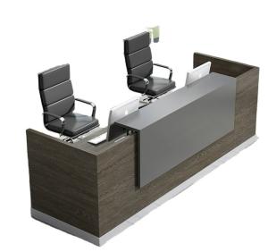Wholesale Wooden Light Luxury Office Counter for Business Reception and Beauty Salon Front Desk from china suppliers