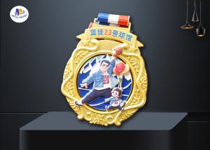 Wholesale Zinc Alloy 76.2*3mm Youth Basketball Medals from china suppliers