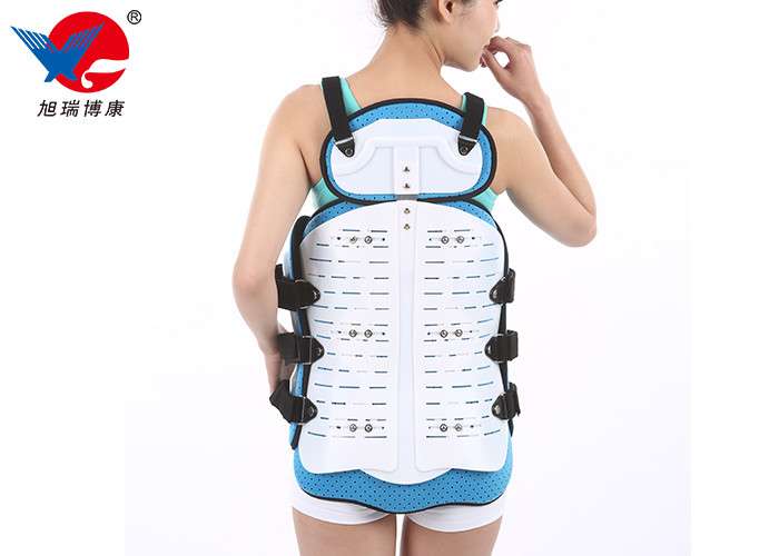 Flannel And PVC Thoracic Lumbar Sacral Orthosis Brace For Lower Back Pain Treatment