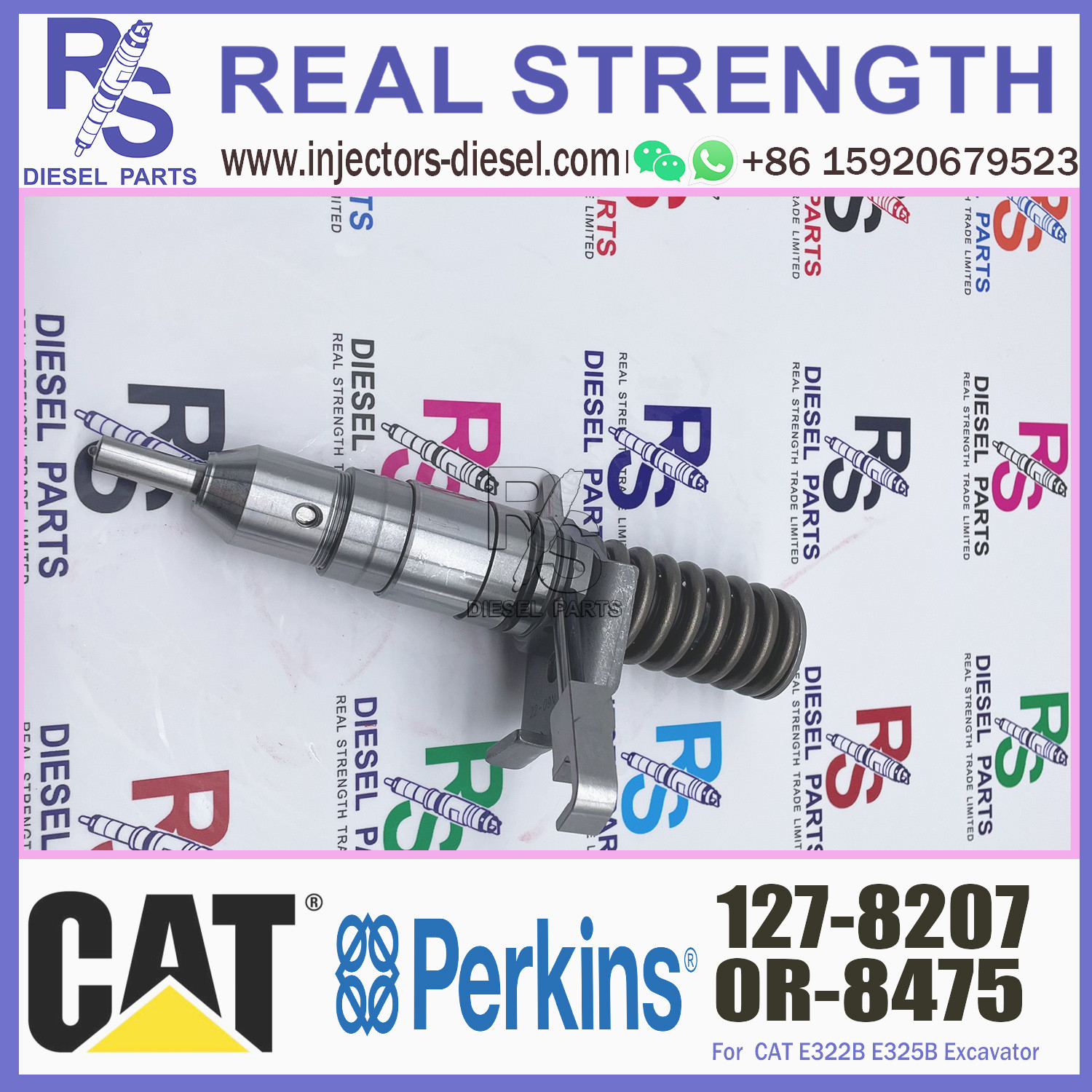 Diesle Injector 127-8207 for CAT Excavator E325B E320B 3114/3116/3126