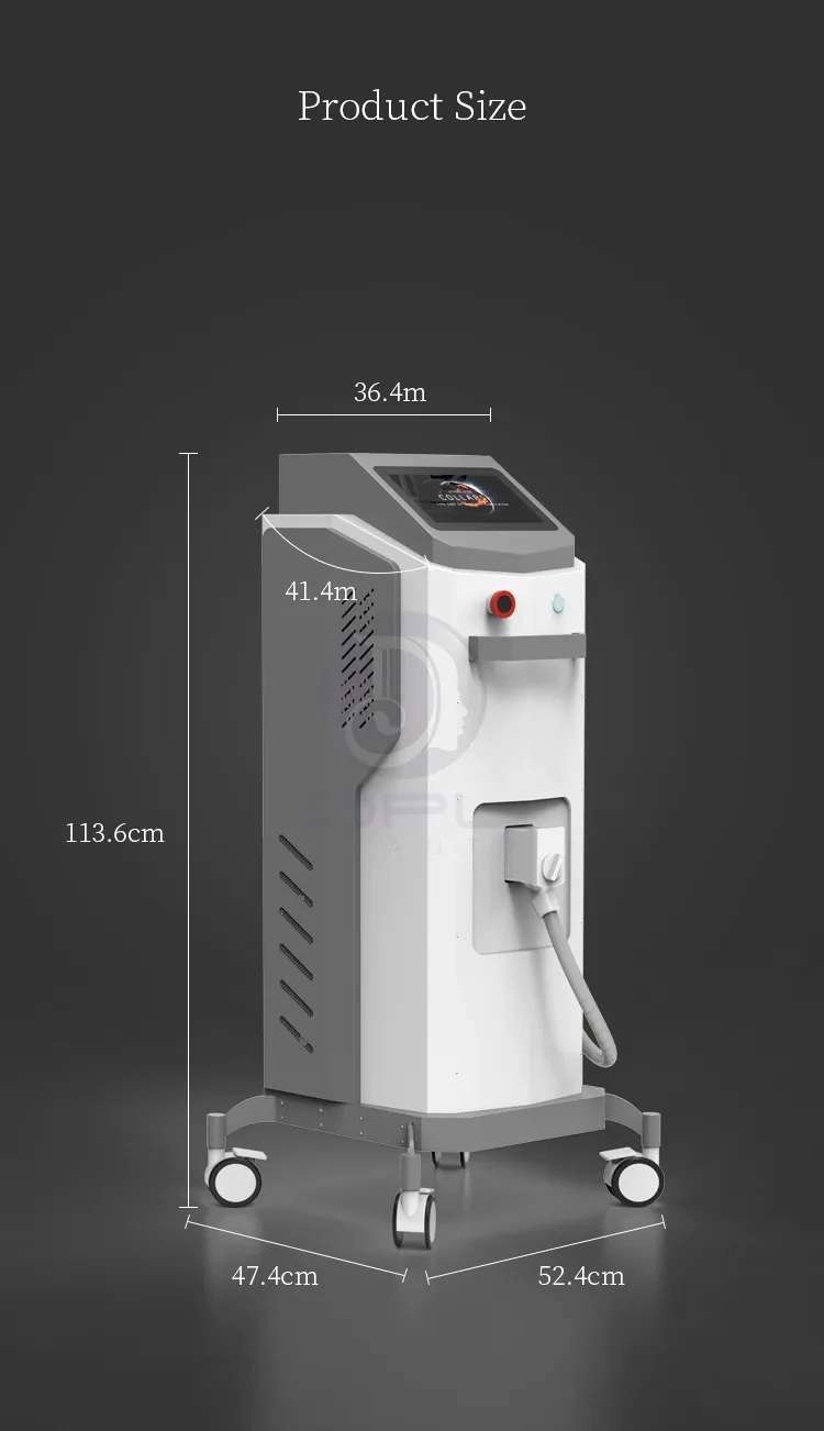 2 In 1 Q Switched Nd Yag Diode Alexandrite Laser Hair Removal Machine Mole Spotting Skin Whitening Beauty Device