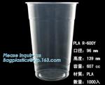 PLA compostabale Cup, PET Cup, PP Cup, PS Top Snack Cup Straw, Food Takeout Box,