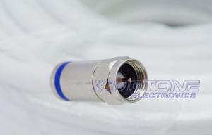 Wholesale RG6 CATV Coaxial Cable with Compression Connector in 25M Length for Satellite TV from china suppliers