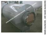 Q235-A carbon steel material marine muffler, marine spark extinguisher, marine