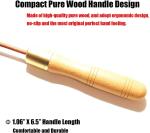 Wholesale Pure Wood Handles Leather Adjustable Skipping Jump Rope With 360
