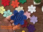 Retro Fashion Cotton Crochet Lace Collar Gorgeous Flower Motif Neckline Faux