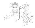 168-4538 Engine 9T2306 Pump Group Piston Cylinder Liner 1684538 Tube A Ring 9T