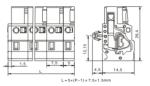Spring-cage Clamp Terminal Female snap-in syle Pitch: 7.50mm /0.295 in
