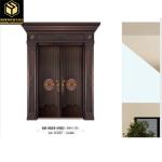 Fireproof Swig Left Aluminum Shop Front Doors Villa Solid Aluminium Front Doors