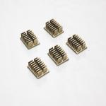 Plating Gold Cold Forged Heat Sink For CNC Machine ISO9001 Anti Rust 11x7cm