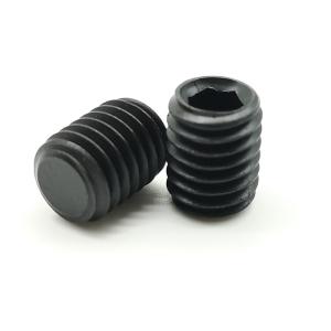 Wholesale Black Oxide DIN 913 45H High Strength Hex Socket Set Screws With Flat Tip from china suppliers