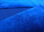 200GSM Soft 100% Polyester Velvet Fabric For Home Textile Royal Blue Color