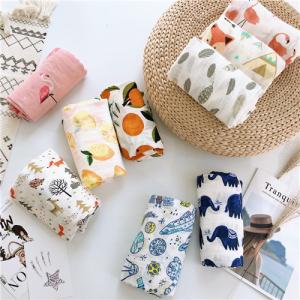 Wholesale Anti Bacterial Muslim Baby Blankets Ultra Absorbent Healthy Eco Printing from china suppliers