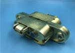 Satin Brass Concealed Gate Hinges / Industrial 180 Degree Door Hinge