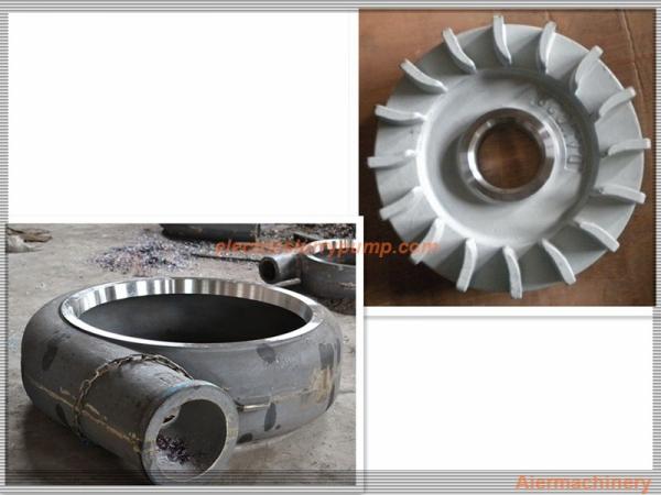 Aier Slurry Pump Parts Centrifugal Pump Impeller Anti Wear A05 / A49 / Cr26 /