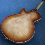 Hollow body L-5 jazz electric guitar,Full color strip edge,Burst color Quilte