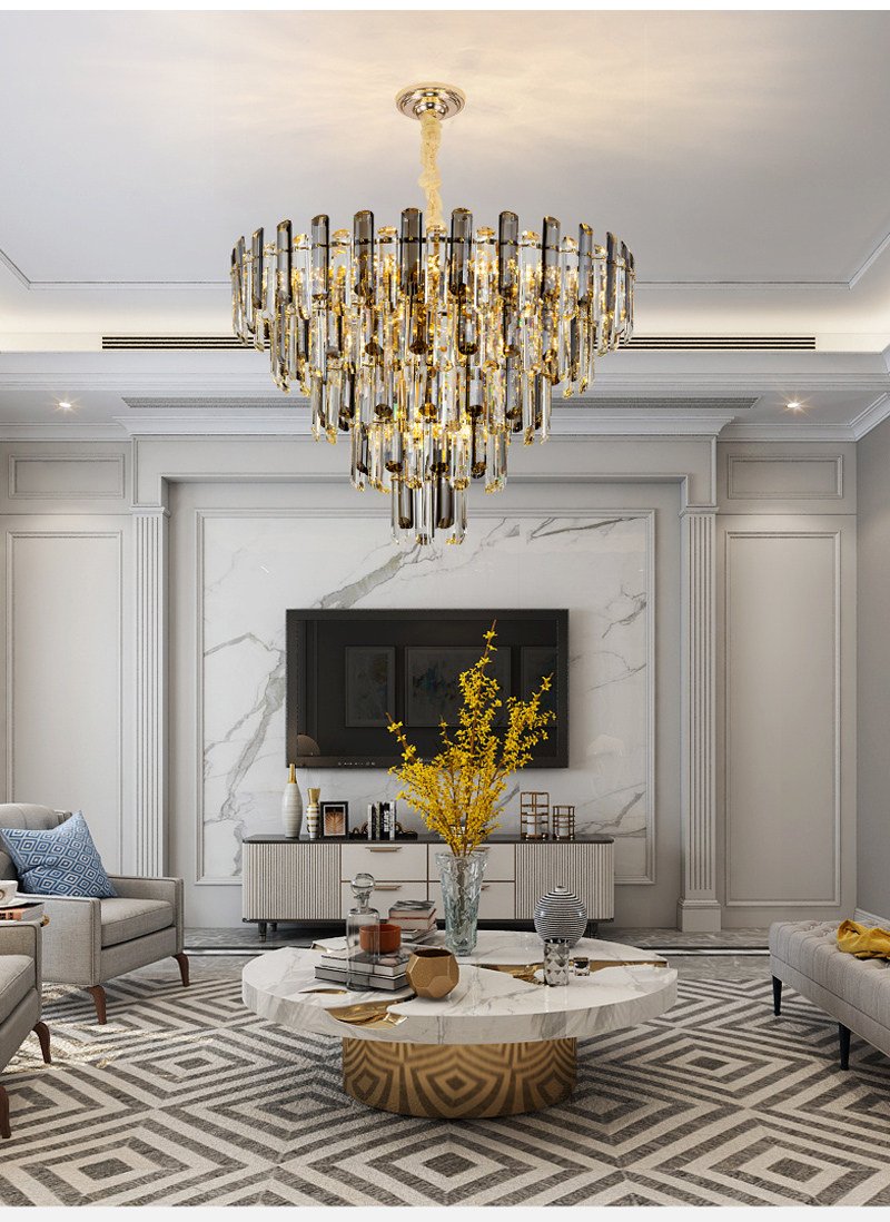 Modern Luxury Crystal LED Chandelier Lighting Home Decoration crystal light chandelier(WH-CY-225)