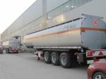 3 Axles Steel Fuel Tank Truck Trailer , Oil Tank Truck For Transportation