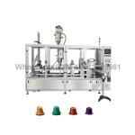 Two Lanes Nespresso Coffee Capsule Filling And Sealing Machine