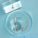 Clear Polished Acrylic Cube Cylinder, Square Display Block, Jewelry Display