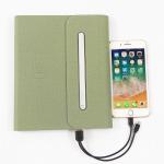 Leather Wireless Charging Notebook