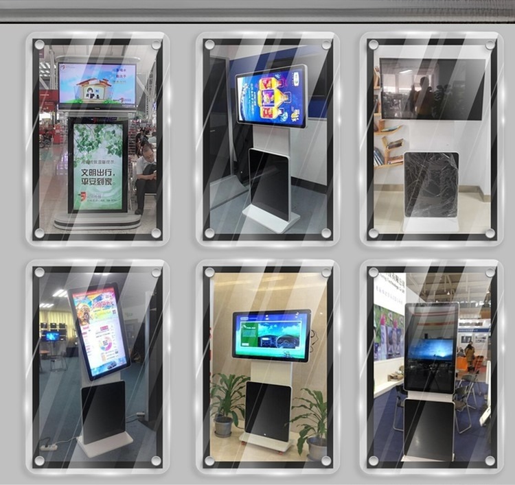 43" inch ground stand rotating screen LED LCD WIFI network Android monitor