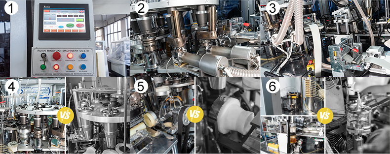 Fully Automatic Coffee Paper Cup Forming Machine 130-150pcs/min