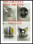 Mitsubishi 8M21 Engine Piston ME163897 150mm S4E2 34417-23102 DK10 13216-1060