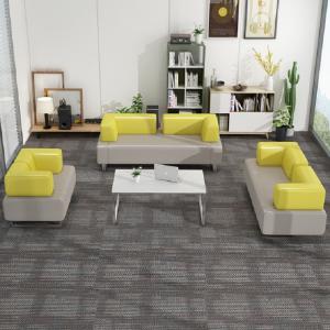 Wholesale Durable Leather Office Reception Room Sofa Set With Stainless Steel Frame from china suppliers