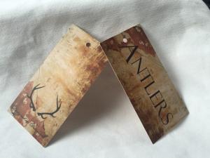 Wholesale Beautiful Design Small Perforated Hang Tags , Retro / Vintage Boutique Hang Tags from china suppliers